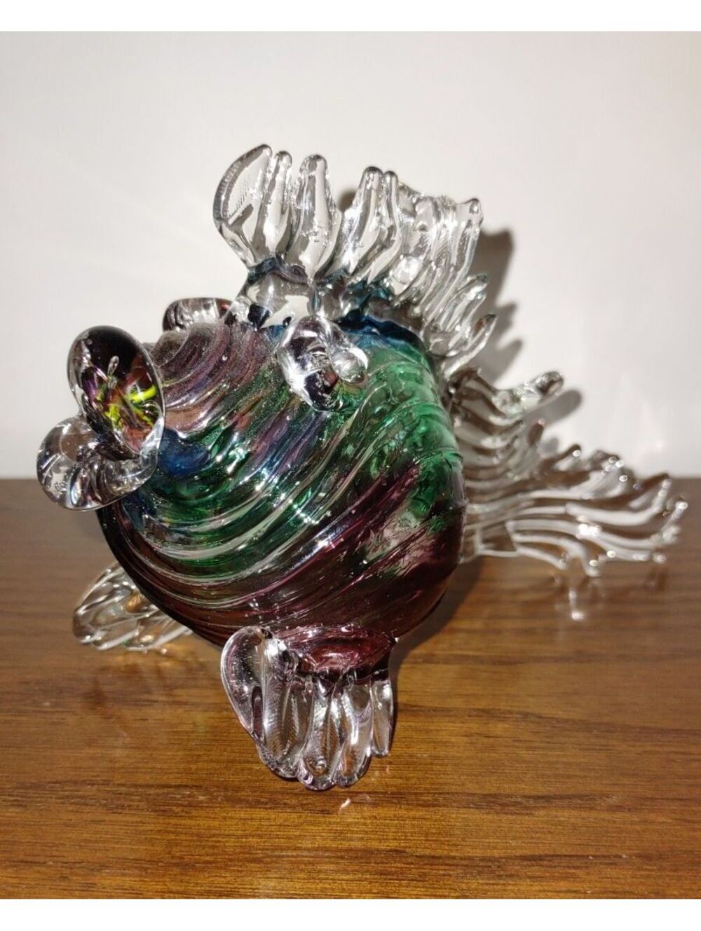 Handblown Art Glass Blowfish Puffer Fish by artist Rich Fizer